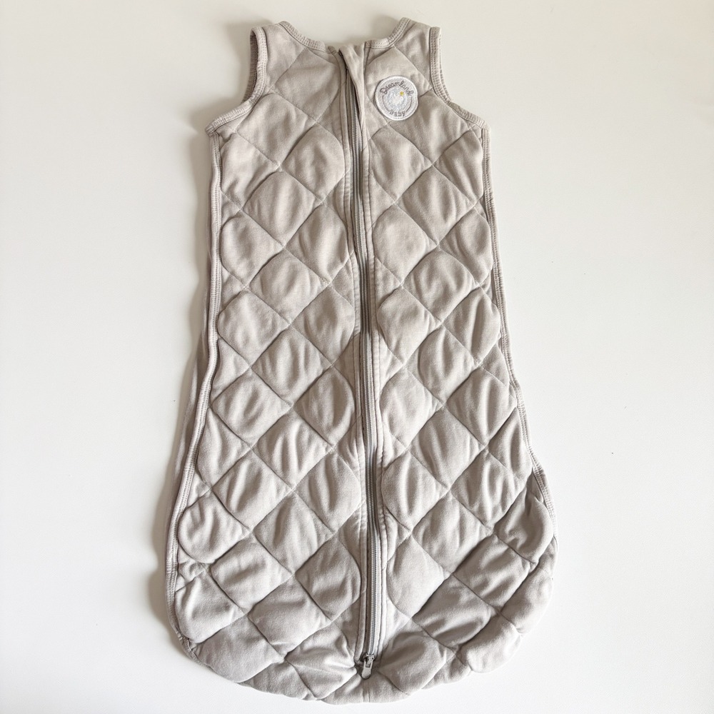 Dreamland Baby Weight Moon Grey Quilted Sleep Sack Size 0-6 Months